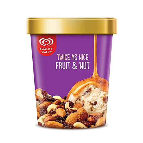 Kwality Walls Ice Cream  Fruirt N Nut Tub