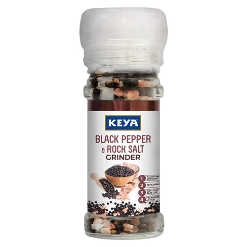 Keya Blak Pepper N  Sea Salt Grinder